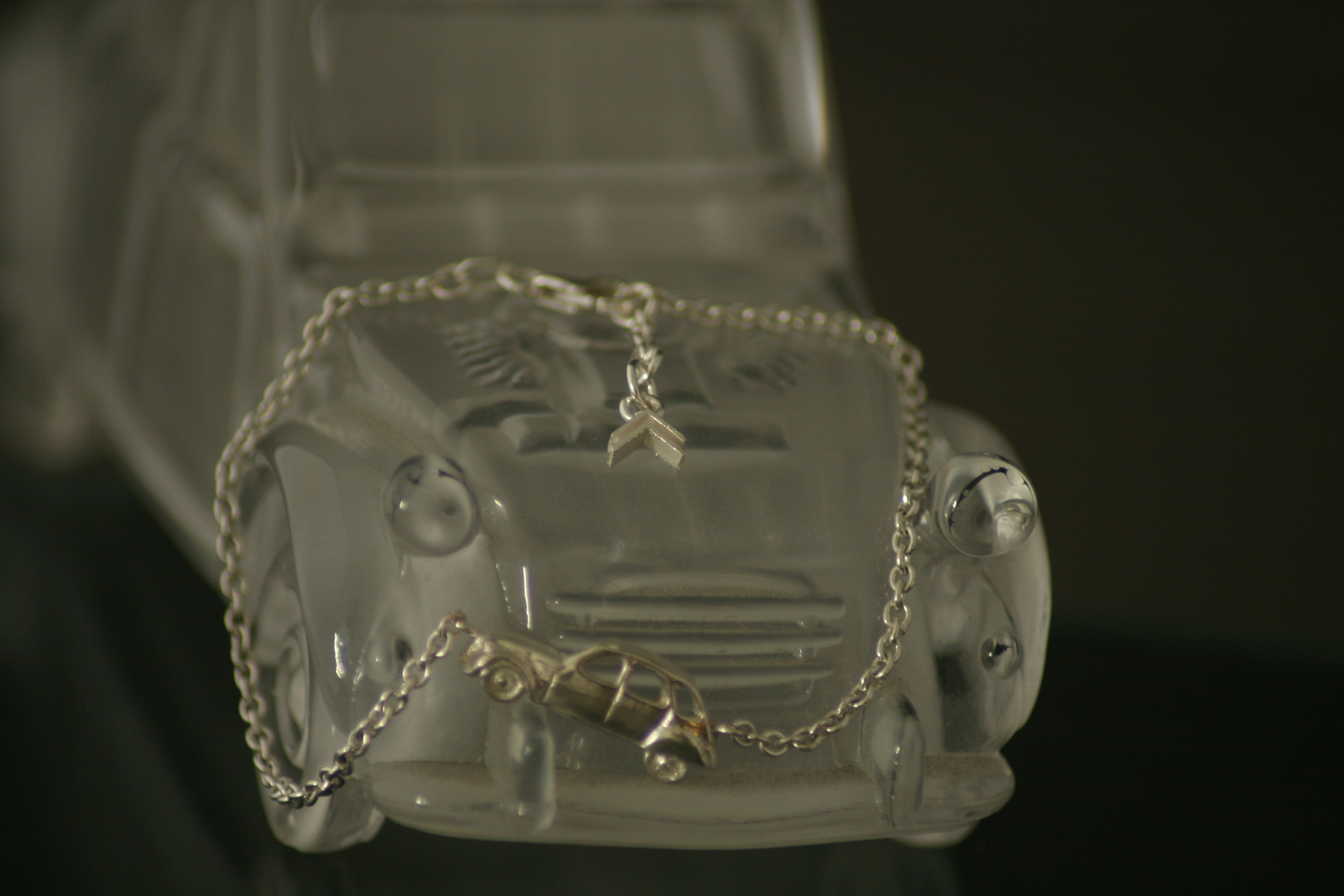 2cv silver bracelet carjewellery gearhead vintage car