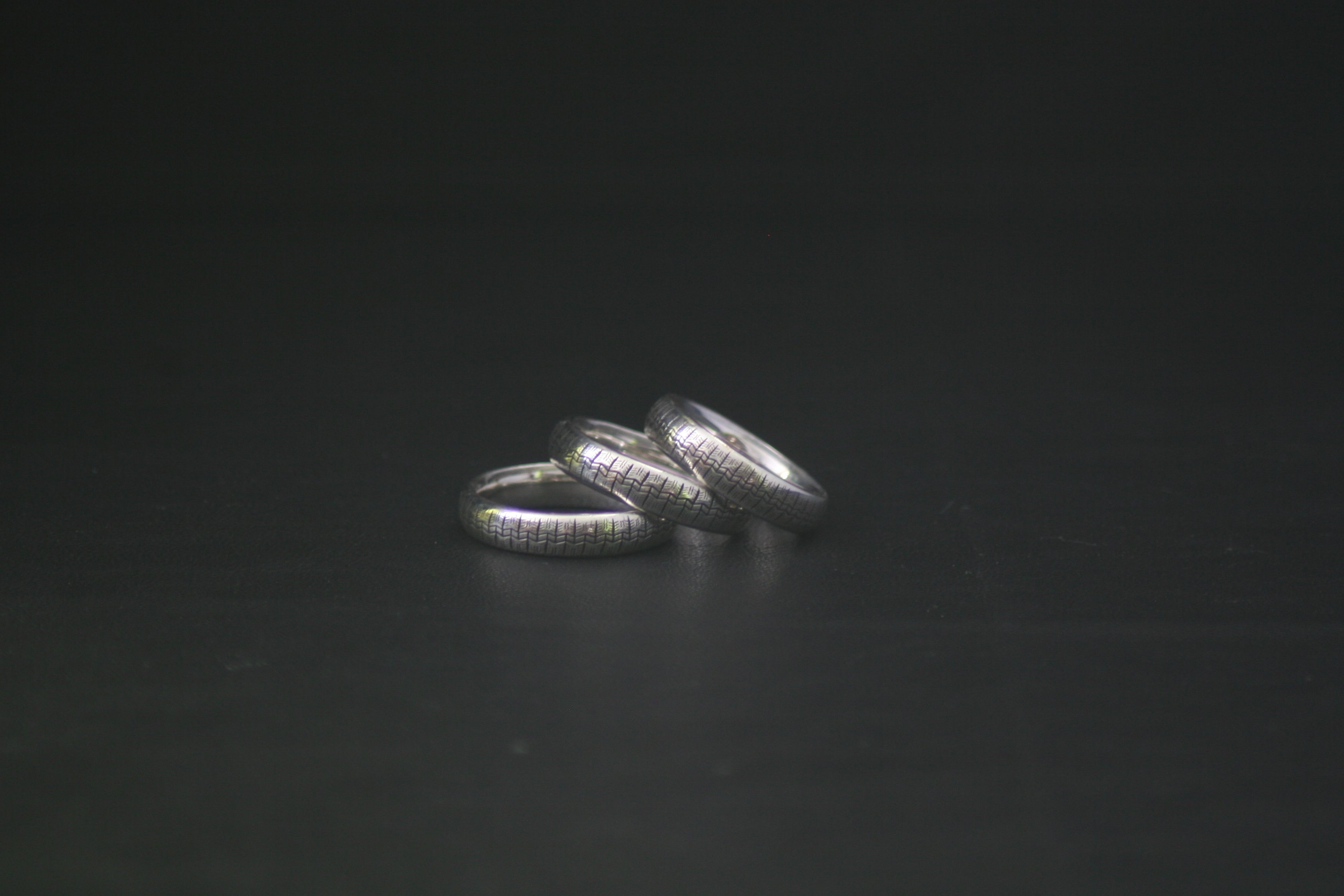 Citroen Tire ring  silver 6mm wide michelin profile